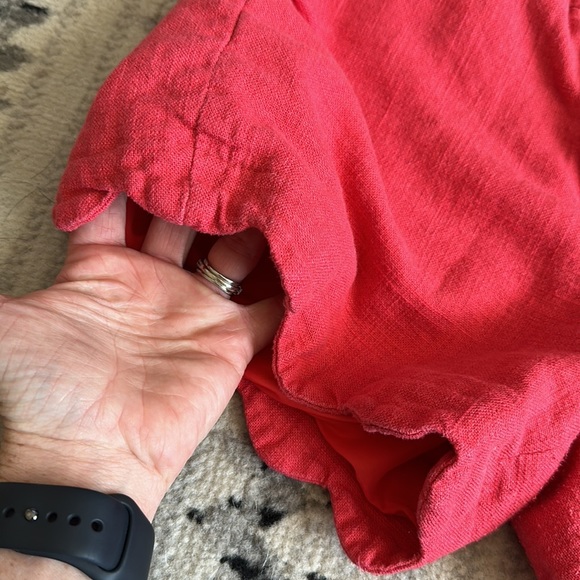 Alice Collection Scalloped Hem 9" Rise Pink Shorts Size 6 - Picture 7 of 12